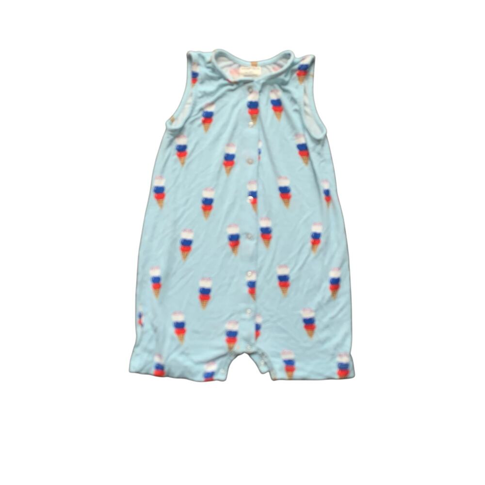 Spearmint Love Bamboo Patriotic Ice Cream Cone Romper